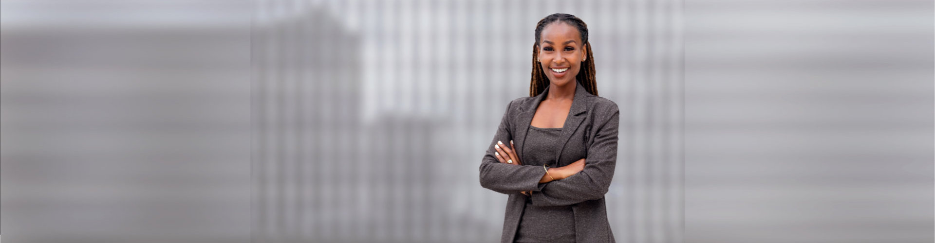 lady in her business attire